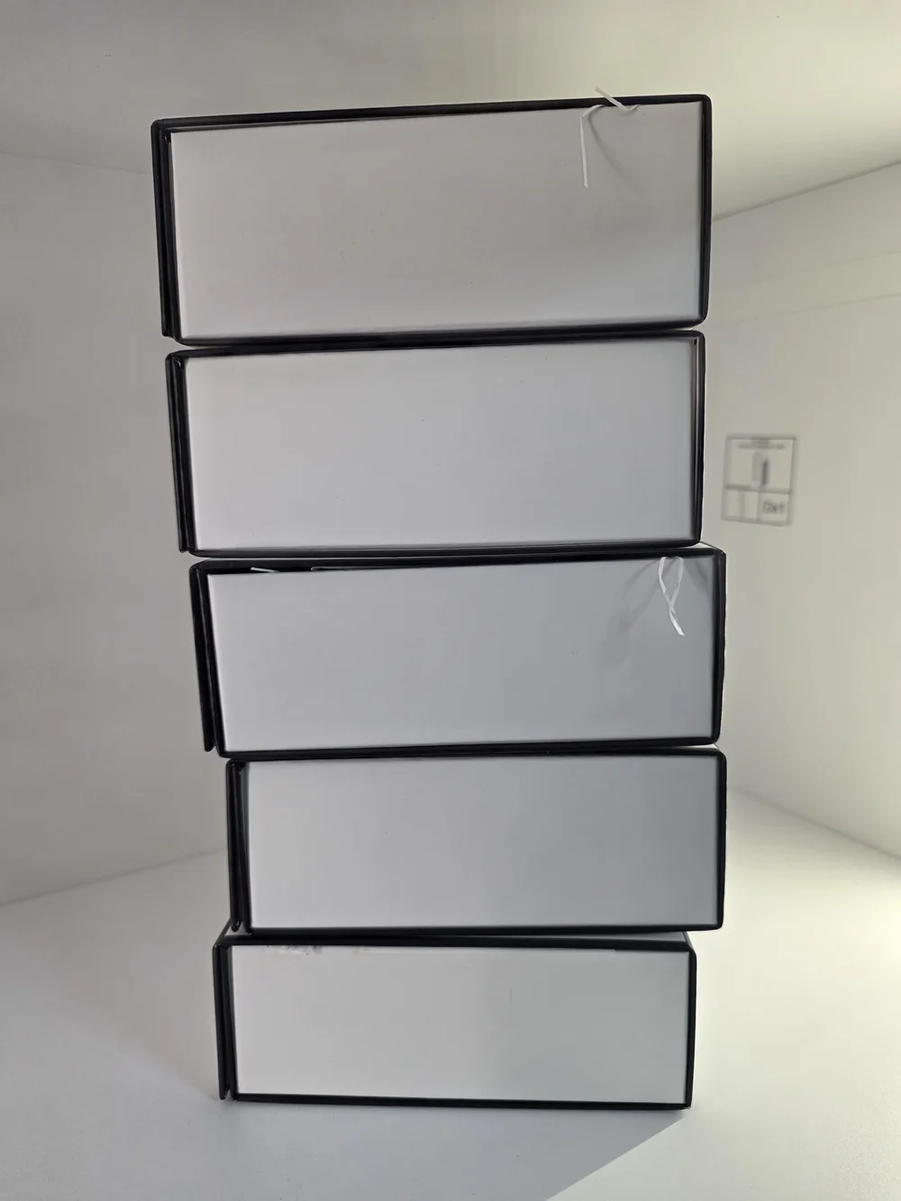 Authentic Chanel White Gift boxes W/ packaging Tissues- 5 Piece Set